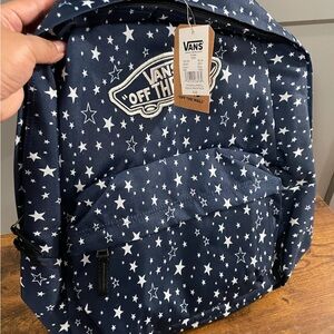 Vans Navy and White Star Backpack